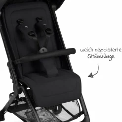 Buggy & Sportwagen Ping 3 Travel bis 22 kg mit flacher Liegeposition inkl. Transporttasche & Tragegurt - Pure - Coal - Kollektion 2025