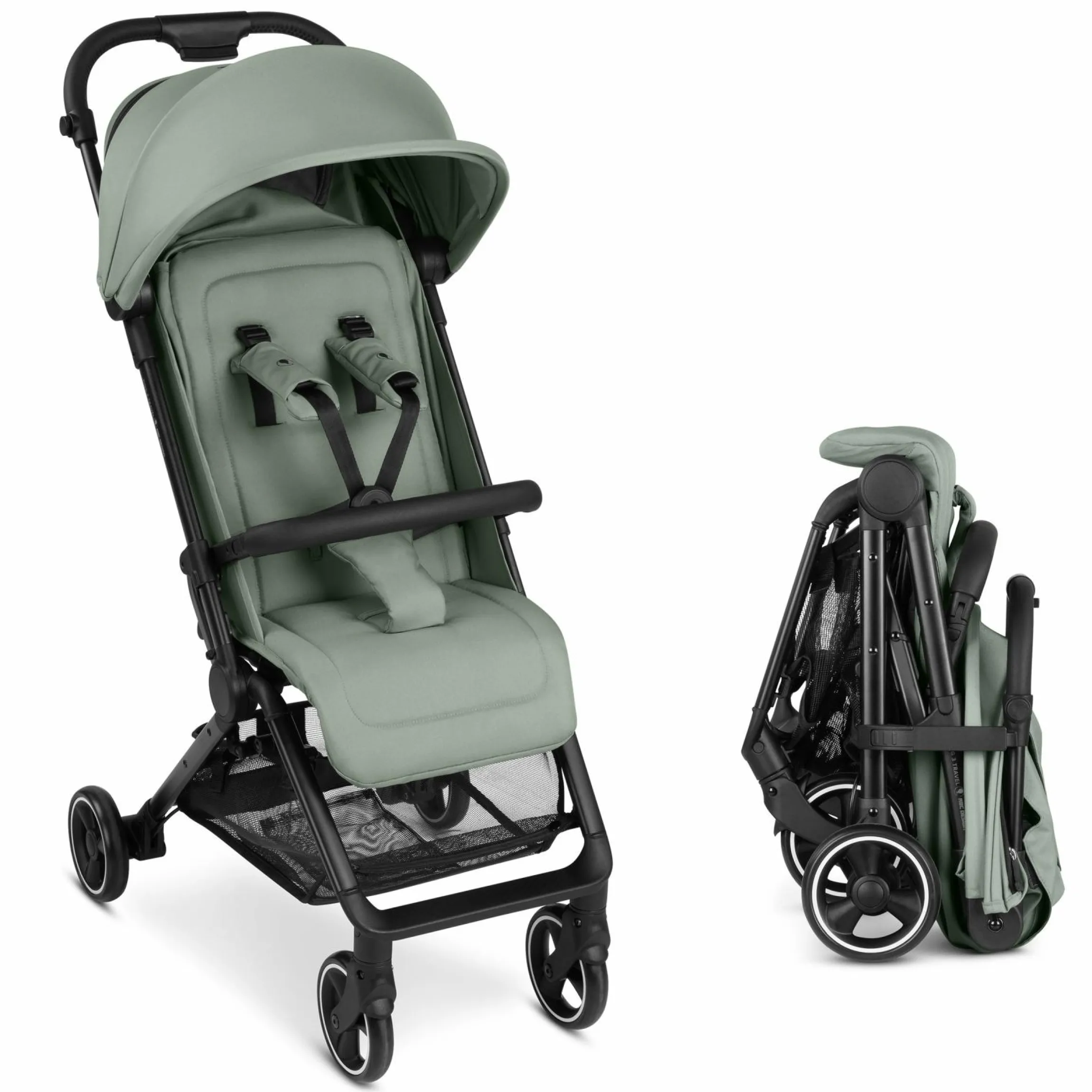 Buggy & Sportwagen Ping 3 Travel bis 22 kg mit flacher Liegeposition inkl. Transporttasche & Tragegurt - Pine - Kollektion 2025