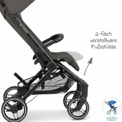 Buggy & Sportwagen Ping Two Trekking mit flacher Liegeposition, Transporttasche und Tragegurt - Cloud - Kollektion 2024