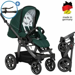 Buggy & Sportwagen Racer GTS bis 22 kg belastbar mit Handbremse, Knickschieber inkl. Regenschutz - Panda Family - Kollektion 2024