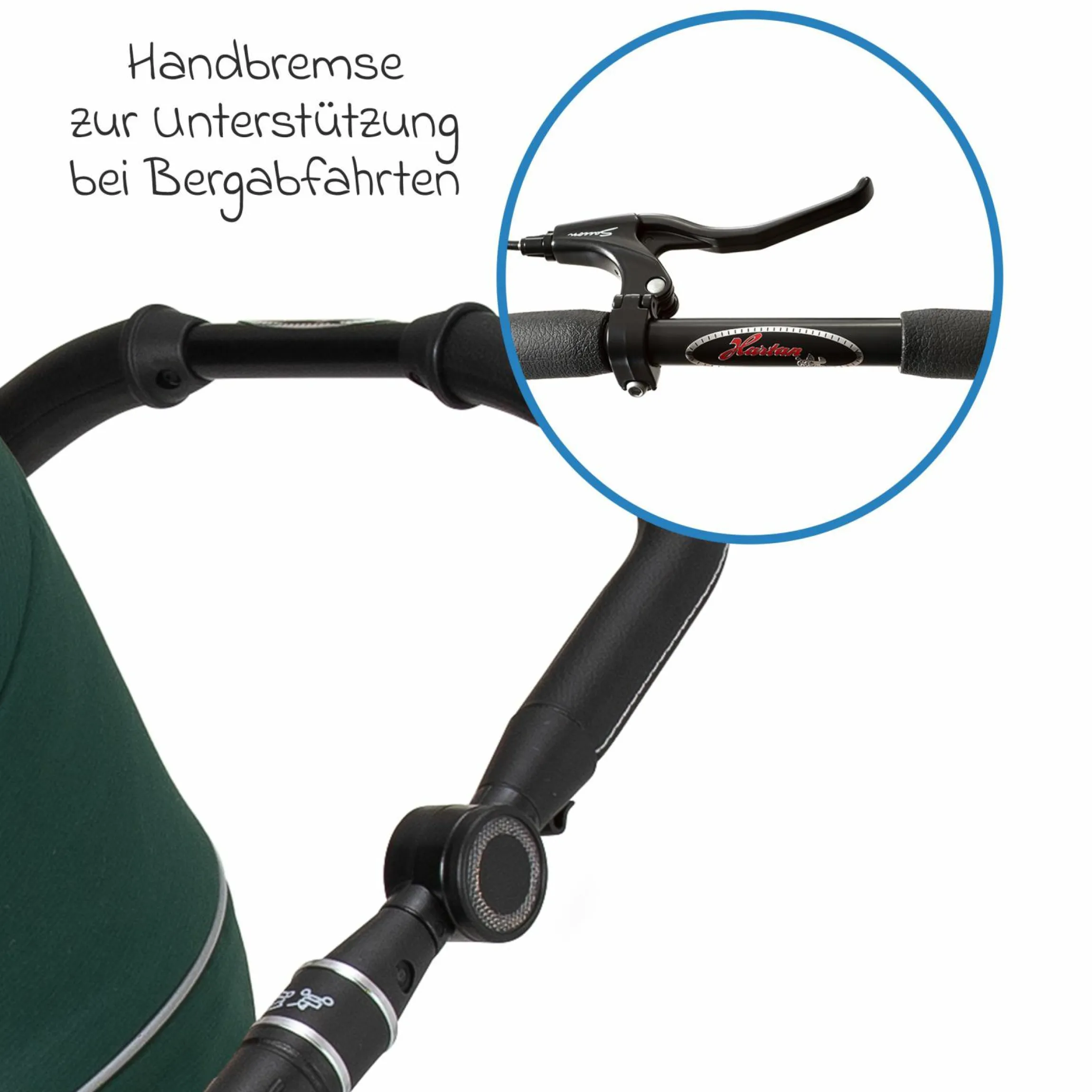 Buggy & Sportwagen Racer GTS bis 22 kg belastbar mit Handbremse, Knickschieber inkl. Regenschutz - Panda Family - Kollektion 2024