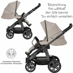Buggy & Sportwagen Racer GTS bis 22 kg belastbar mit Handbremse, Knickschieber inkl. Regenschutz - Hedgehog Love - Kollektion 2024