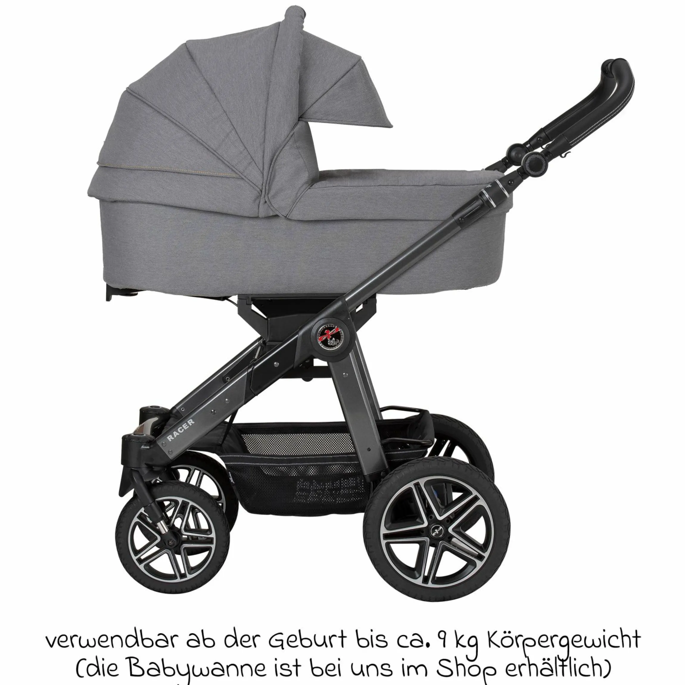 Buggy & Sportwagen Racer GTS bis 22 kg belastbar mit Handbremse, Knickschieber inkl. Regenschutz - Little Zoo - Kollektion 2024