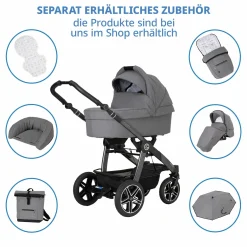 Buggy & Sportwagen Racer GTS bis 22 kg belastbar mit Handbremse, Knickschieber inkl. Regenschutz - Little Zoo - Kollektion 2024