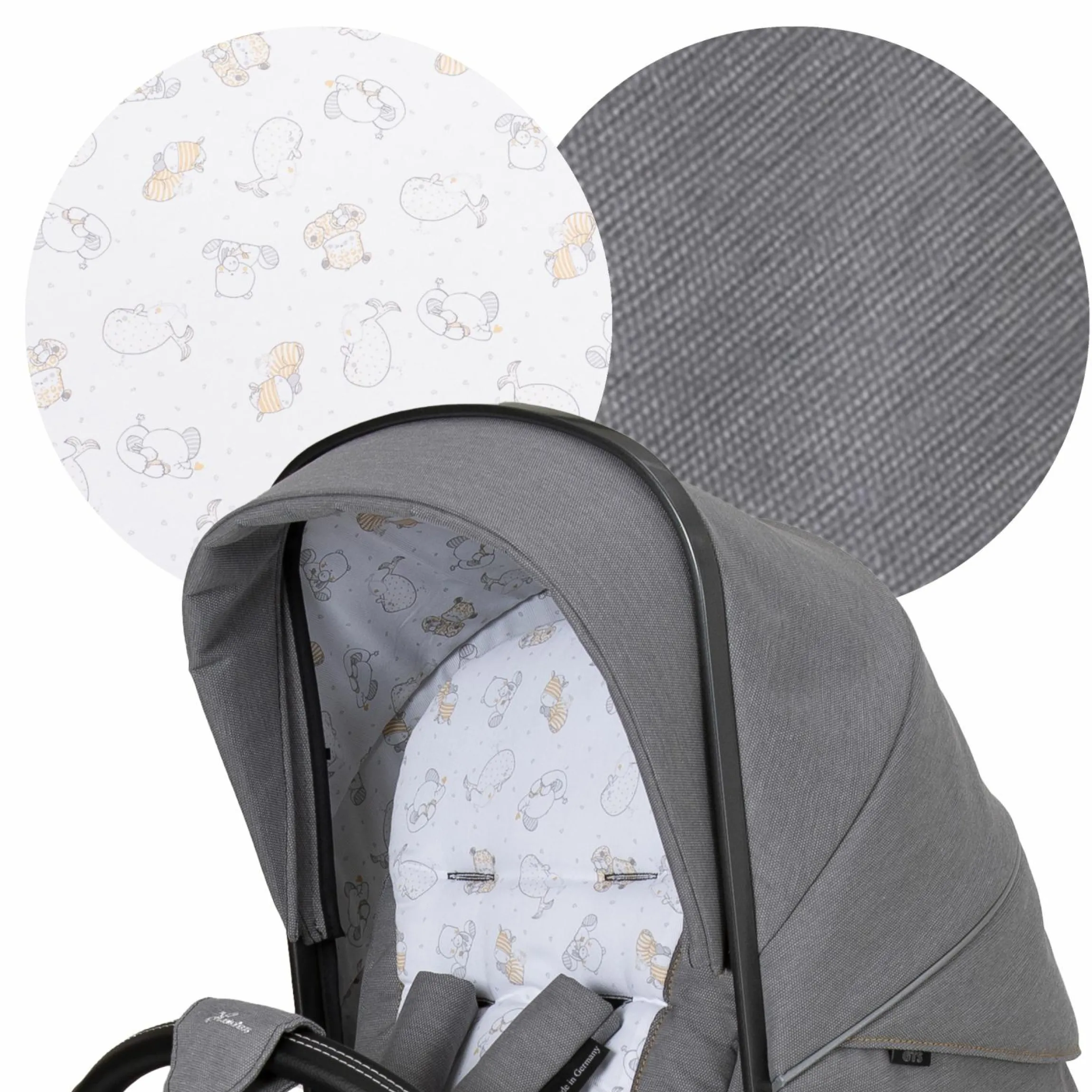 Buggy & Sportwagen Racer GTS bis 22 kg belastbar mit Handbremse, Knickschieber inkl. Regenschutz - Little Zoo - Kollektion 2024