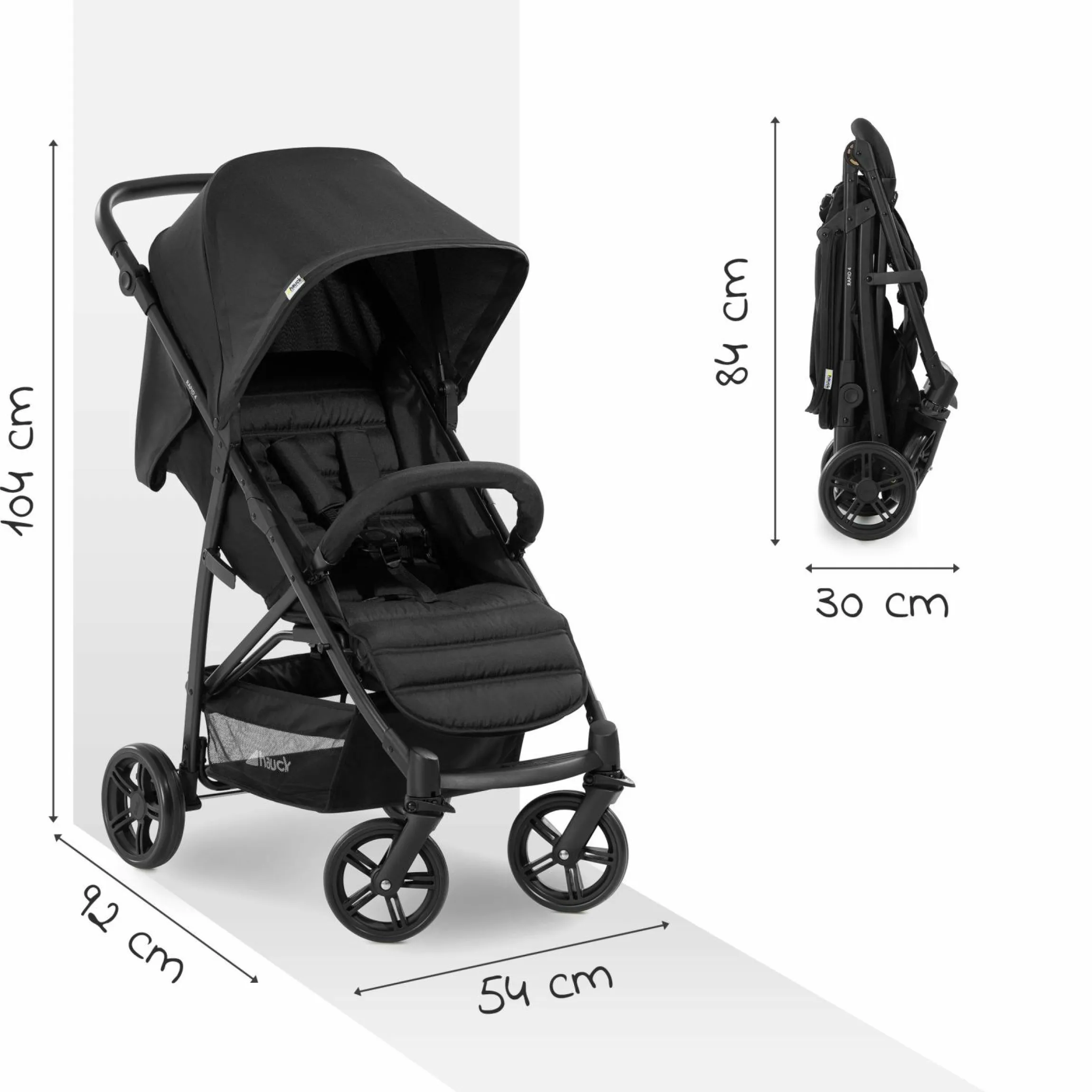 Buggy & Sportwagen Rapid 4 (bis 25 kg) - Black