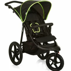 Buggy & Sportwagen Runner mit Luftreifen - Black Neon Yellow