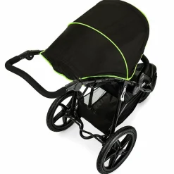 Buggy & Sportwagen Runner mit Luftreifen - Black Neon Yellow