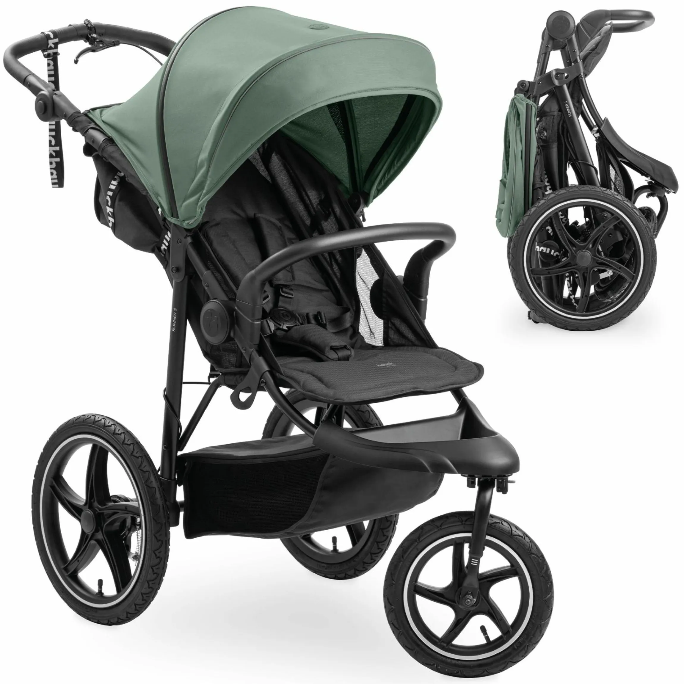Buggy & Sportwagen Runner 3 (mit großen Luftreifen) - Jungle Green - Kollektion 2024