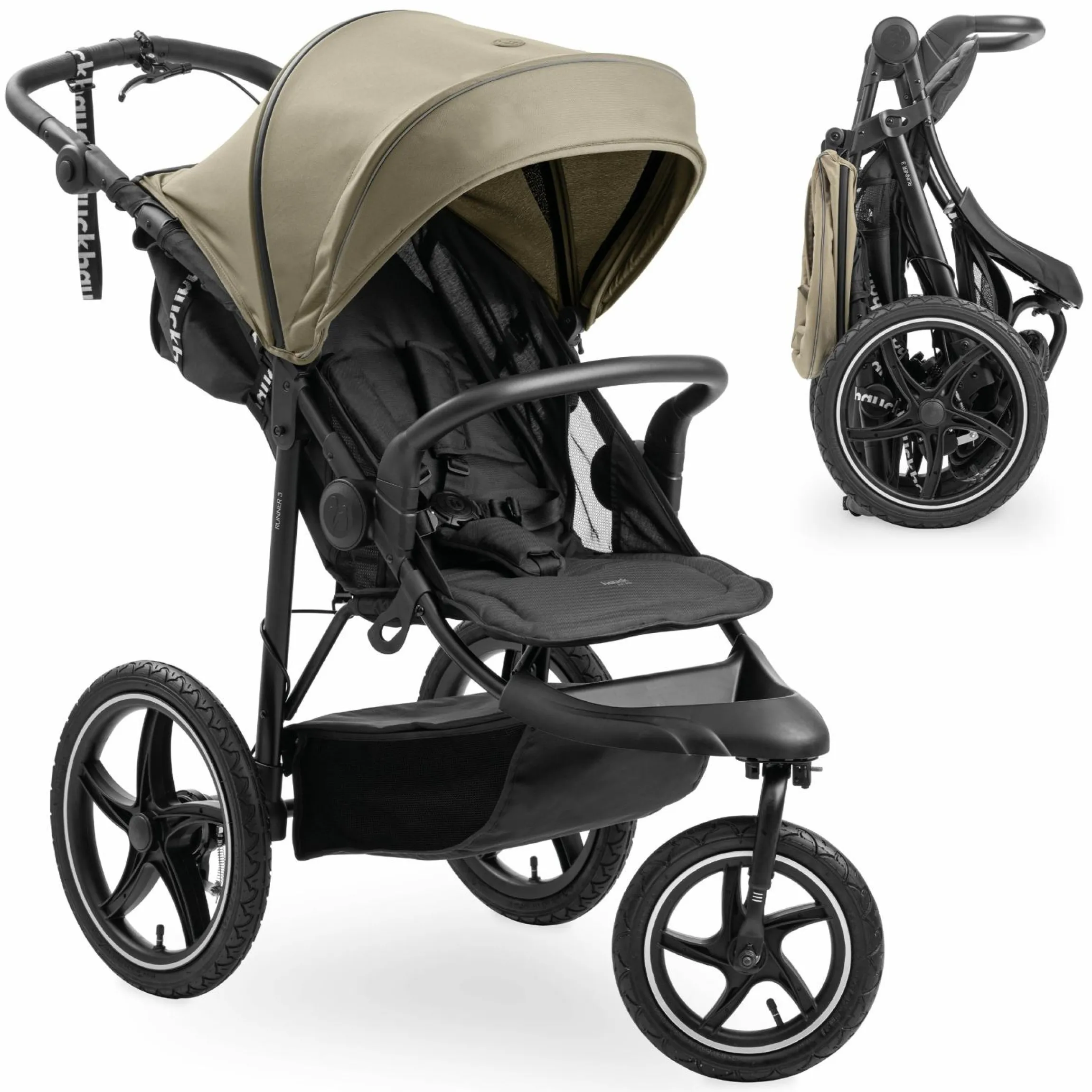 Buggy & Sportwagen Runner 3 (mit großen Luftreifen) - Olive - Kollektion 2024