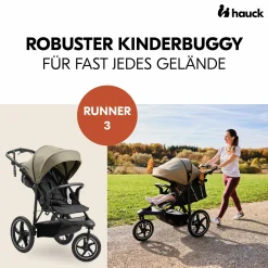 Buggy & Sportwagen Runner 3 (mit großen Luftreifen) - Olive - Kollektion 2024