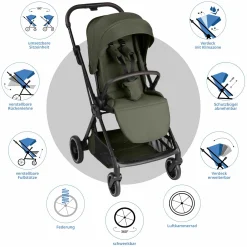 Buggy & Sportwagen S Two bis 22 kg mit umsetzbarer Sitzeinheit & Liegeposition - Pure - Wheat