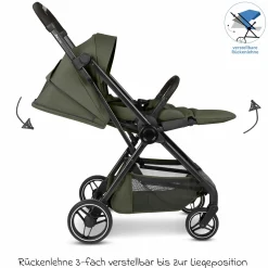 Buggy & Sportwagen S Two bis 22 kg mit umsetzbarer Sitzeinheit & Liegeposition - Pure - Wheat