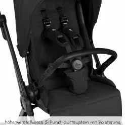 Buggy & Sportwagen S Two bis 22 kg mit umsetzbarer Sitzeinheit & Liegeposition - Black