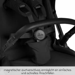 Buggy & Sportwagen S Two bis 22 kg mit umsetzbarer Sitzeinheit & Liegeposition - Black