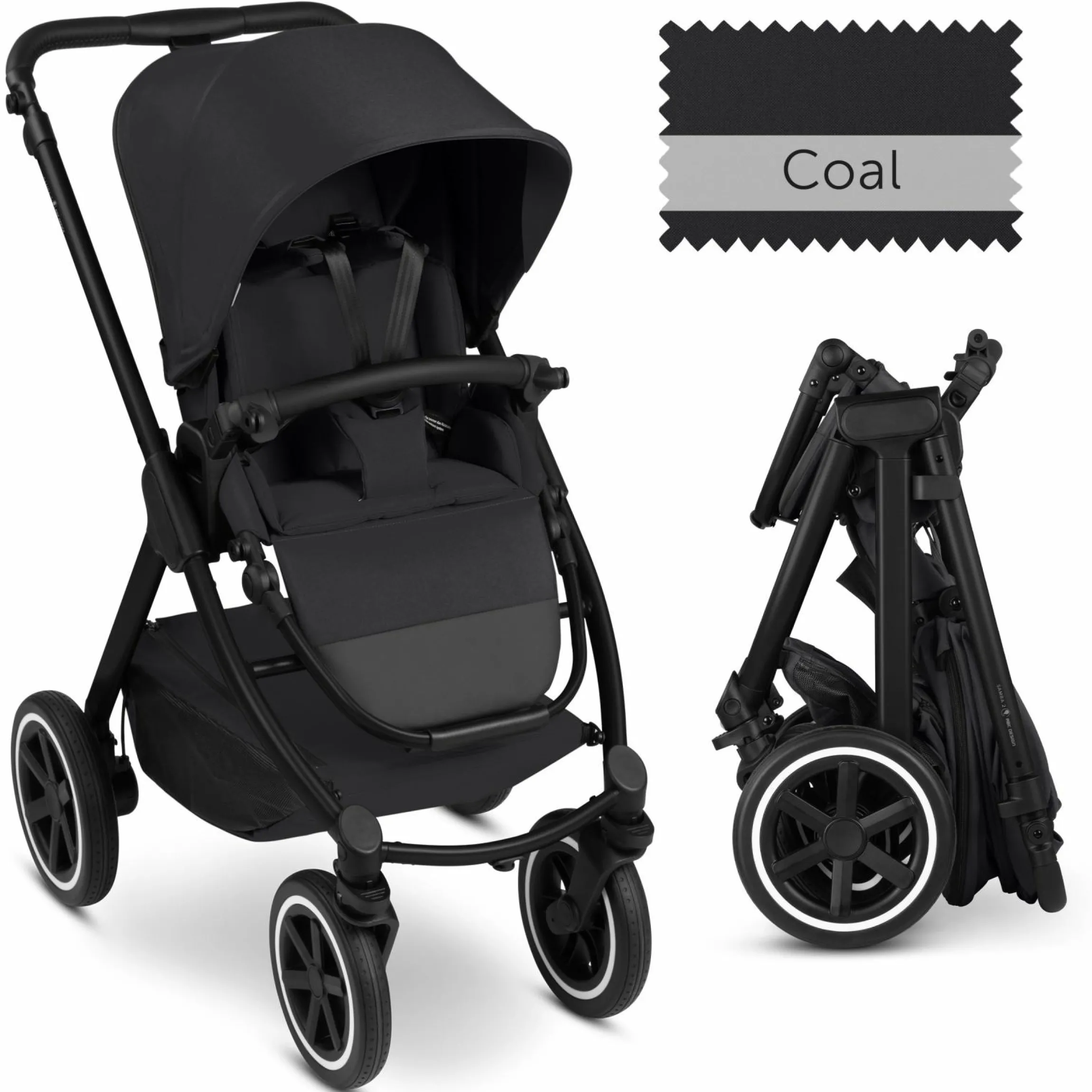 Buggy & Sportwagen Samba 2 mit Sportsitz (ab ca. 9 Monate) - Pure - Coal - Kollektion 2025