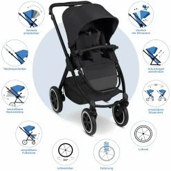 Buggy & Sportwagen Samba 2 mit Sportsitz (ab ca. 9 Monate) - Pure - Coal - Kollektion 2025