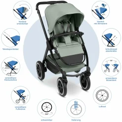Buggy & Sportwagen Samba 2 mit Sportsitz (ab ca. 9 Monate) - Pine - Kollektion 2025
