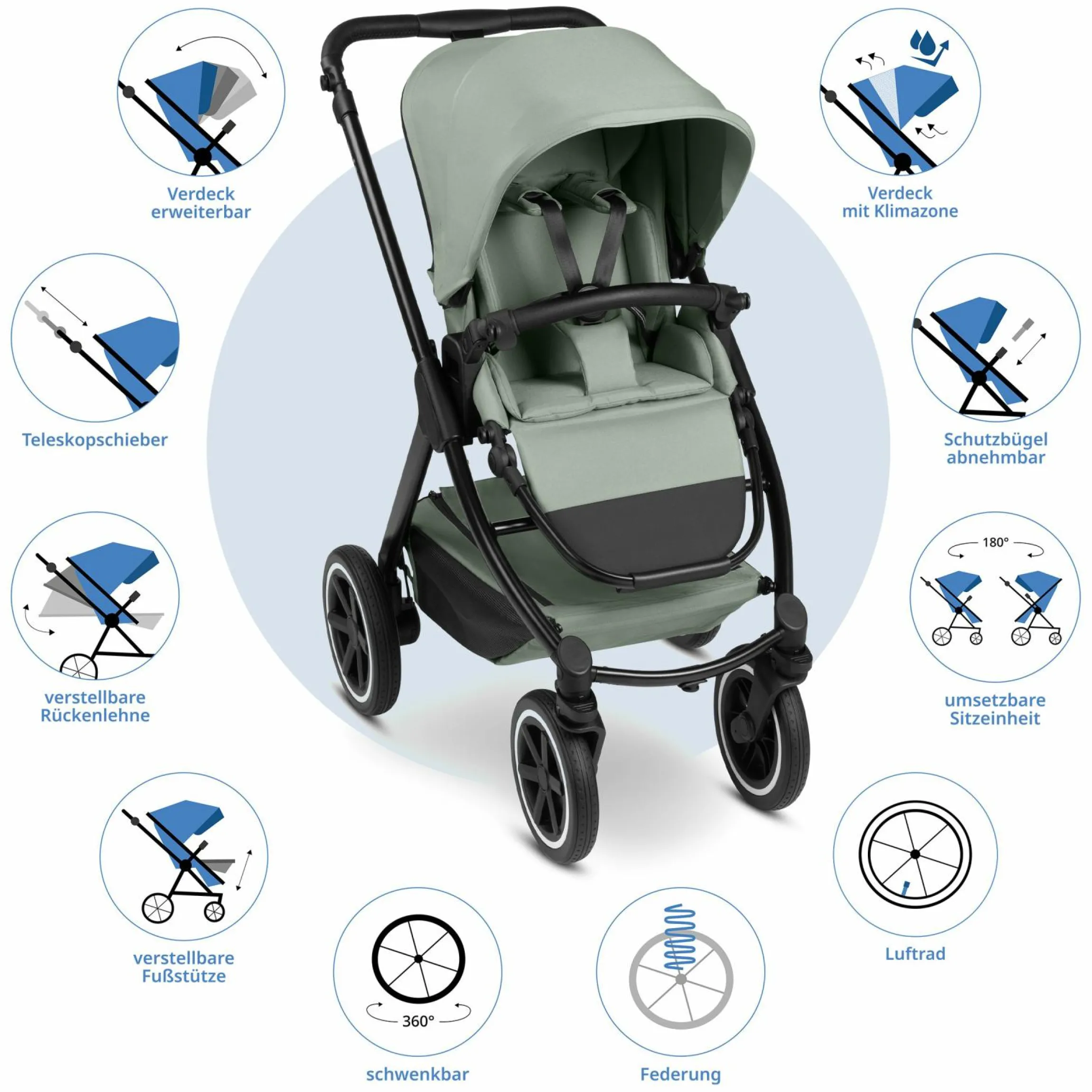 Buggy & Sportwagen Samba 2 mit Sportsitz (ab ca. 9 Monate) - Pine - Kollektion 2025
