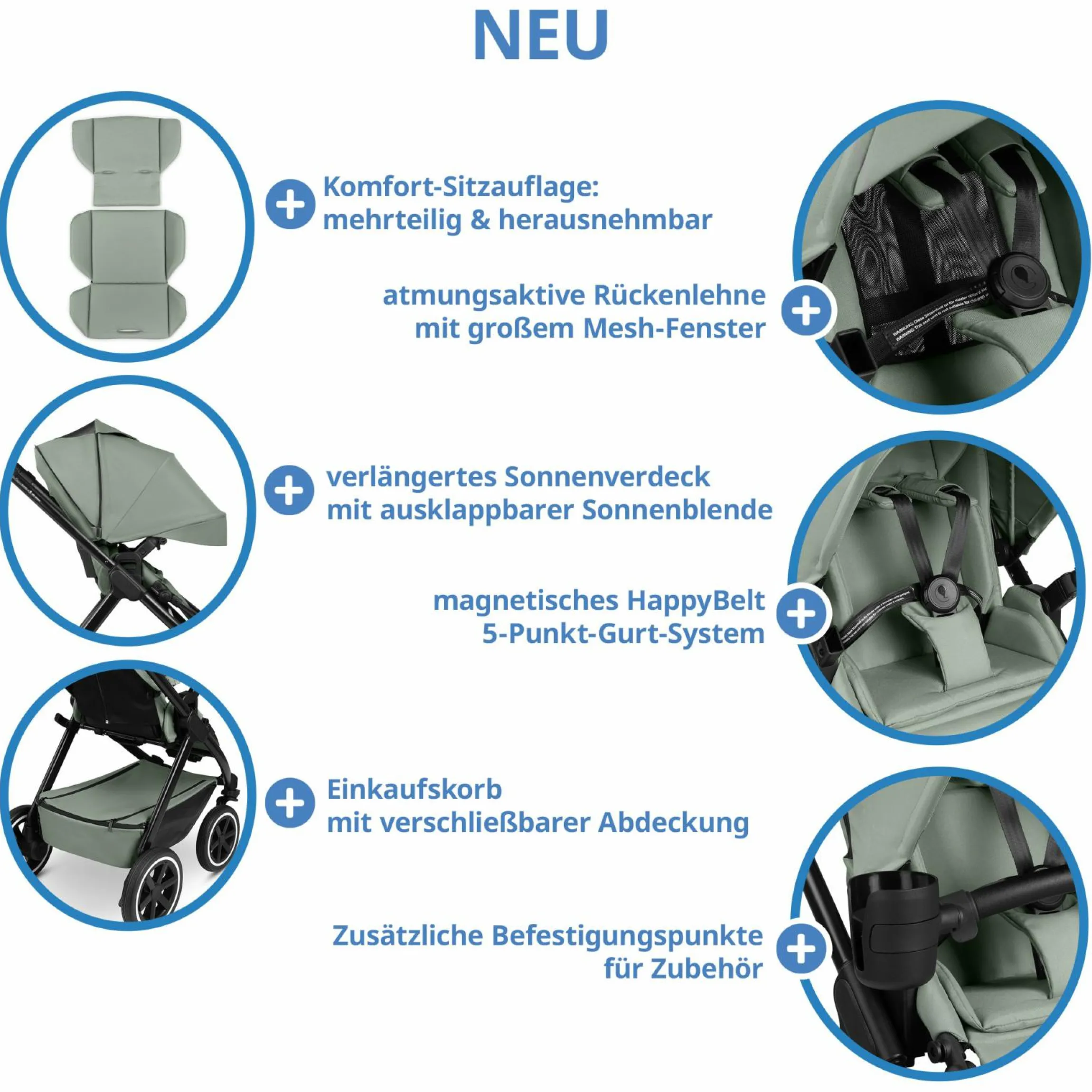 Buggy & Sportwagen Samba 2 mit Sportsitz (ab ca. 9 Monate) - Pine - Kollektion 2025