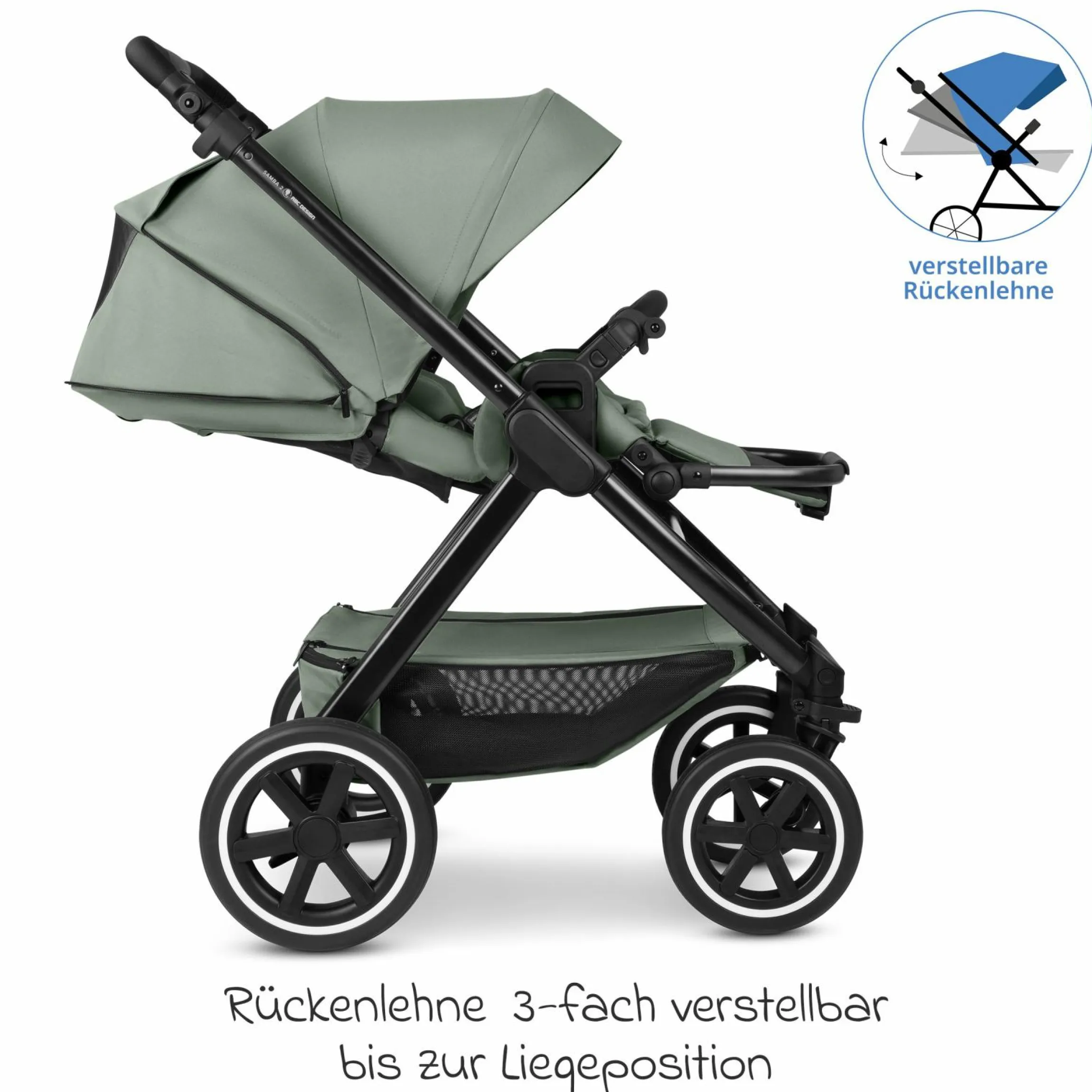 Buggy & Sportwagen Samba 2 mit Sportsitz (ab ca. 9 Monate) - Pine - Kollektion 2025