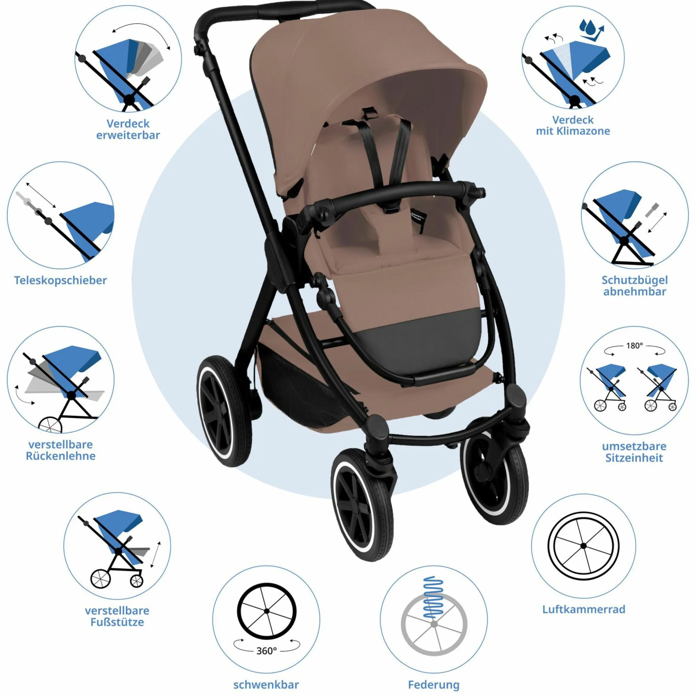 Buggy & Sportwagen Samba 2 mit Sportsitz (ab ca. 9 Monate) - Dark Beige