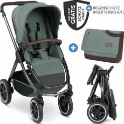 Buggy & Sportwagen Samba mit Sportsitz (ab ca. 9 Monate) inkl. Wickeltasche Urban - Aloe
