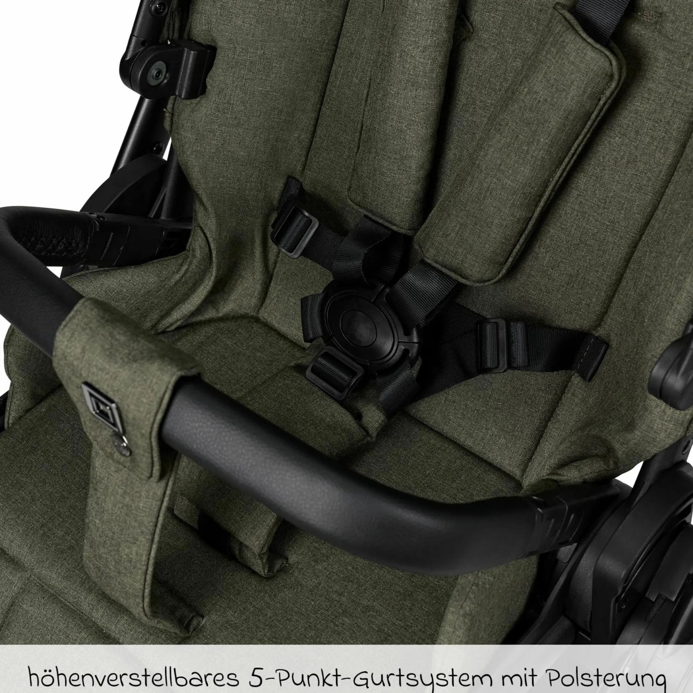 Buggy & Sportwagen Sport bis 22 kg mit Liegeposition, umsetzbare Sitzeinheit und Teleskopschieber - Moss Melange