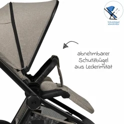 Buggy & Sportwagen Sport bis 22 kg mit Liegeposition, umsetzbare Sitzeinheit und Teleskopschieber - Mud Melange
