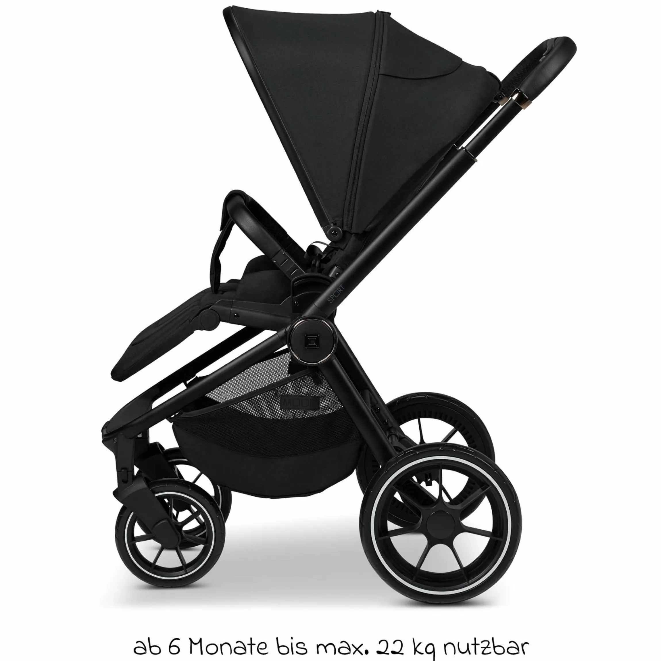 Buggy & Sportwagen Sport bis 22 kg mit Liegeposition, umsetzbare Sitzeinheit und Teleskopschieber - Onyx Melange