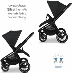 Buggy & Sportwagen Sport bis 22 kg mit Liegeposition, umsetzbare Sitzeinheit und Teleskopschieber - Onyx Melange