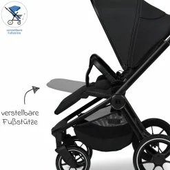 Buggy & Sportwagen Sport bis 22 kg mit Liegeposition, umsetzbare Sitzeinheit und Teleskopschieber - Onyx Melange
