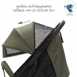Buggy & Sportwagen Styler Elite bis 22 kg mit Trolly-Funktion und Liegefunktion - Olive Melange