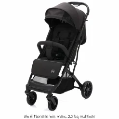 Buggy & Sportwagen Styler Elite bis 22 kg mit Trolly-Funktion und Liegefunktion inkl. Schutzpaket - Schwarz
