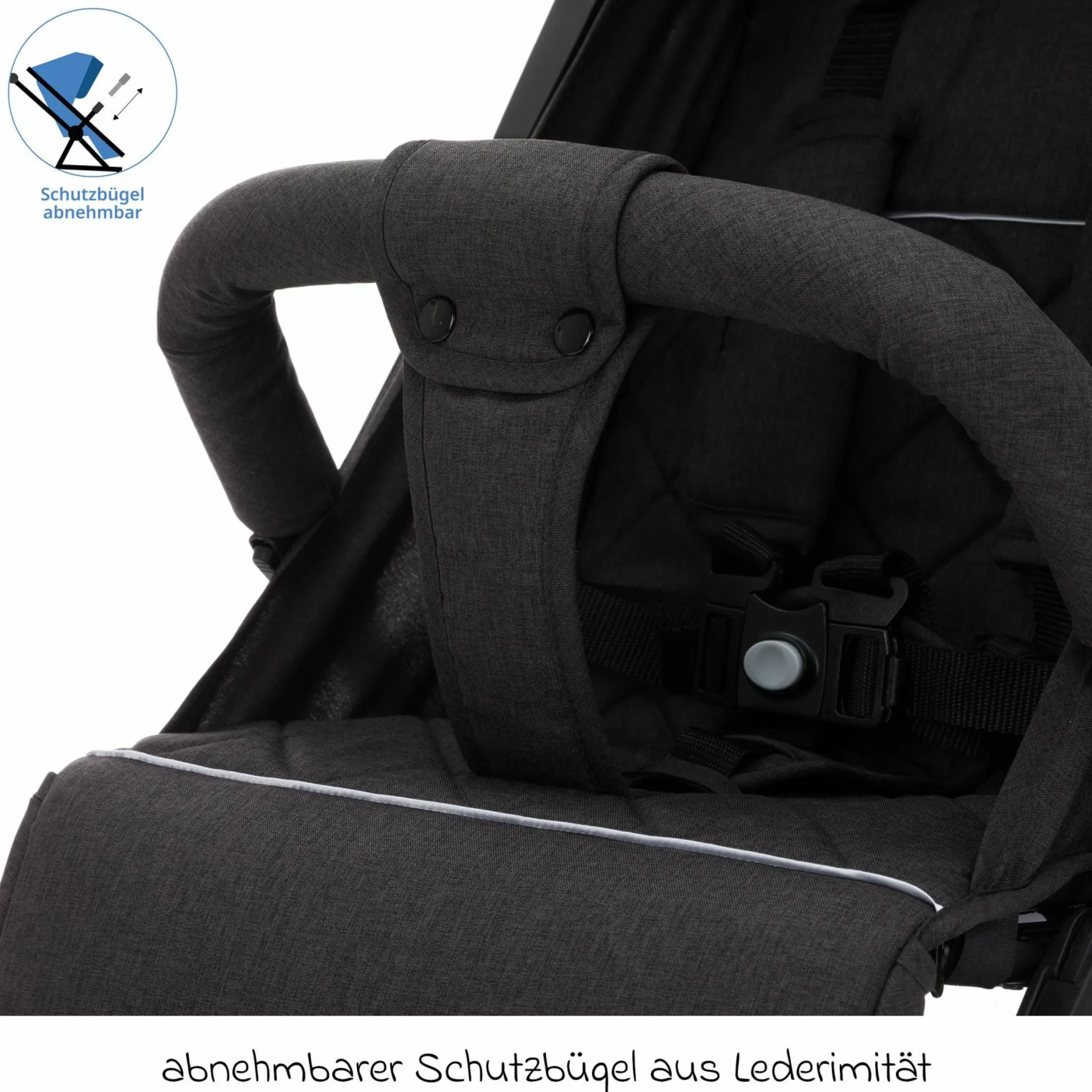 Buggy & Sportwagen Styler Elite bis 22 kg mit Trolly-Funktion und Liegefunktion inkl. Schutzpaket - Schwarz