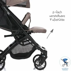 Buggy & Sportwagen Styler Elite bis 22 kg mit Trolly-Funktion und Liegefunktion - Taupe