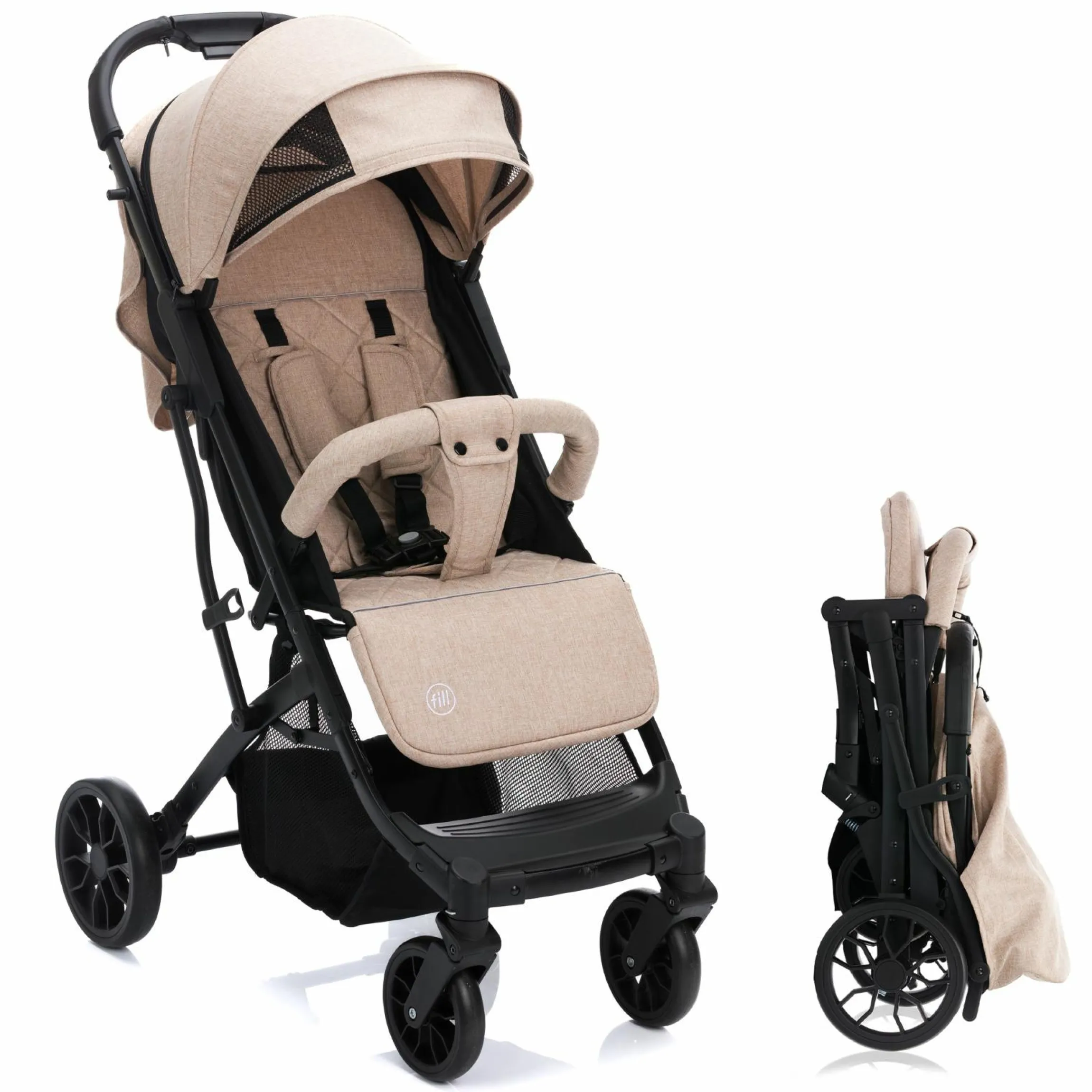 Buggy & Sportwagen Styler Elite bis 22 kg mit Trolly-Funktion und Liegefunktion - Sand Melange