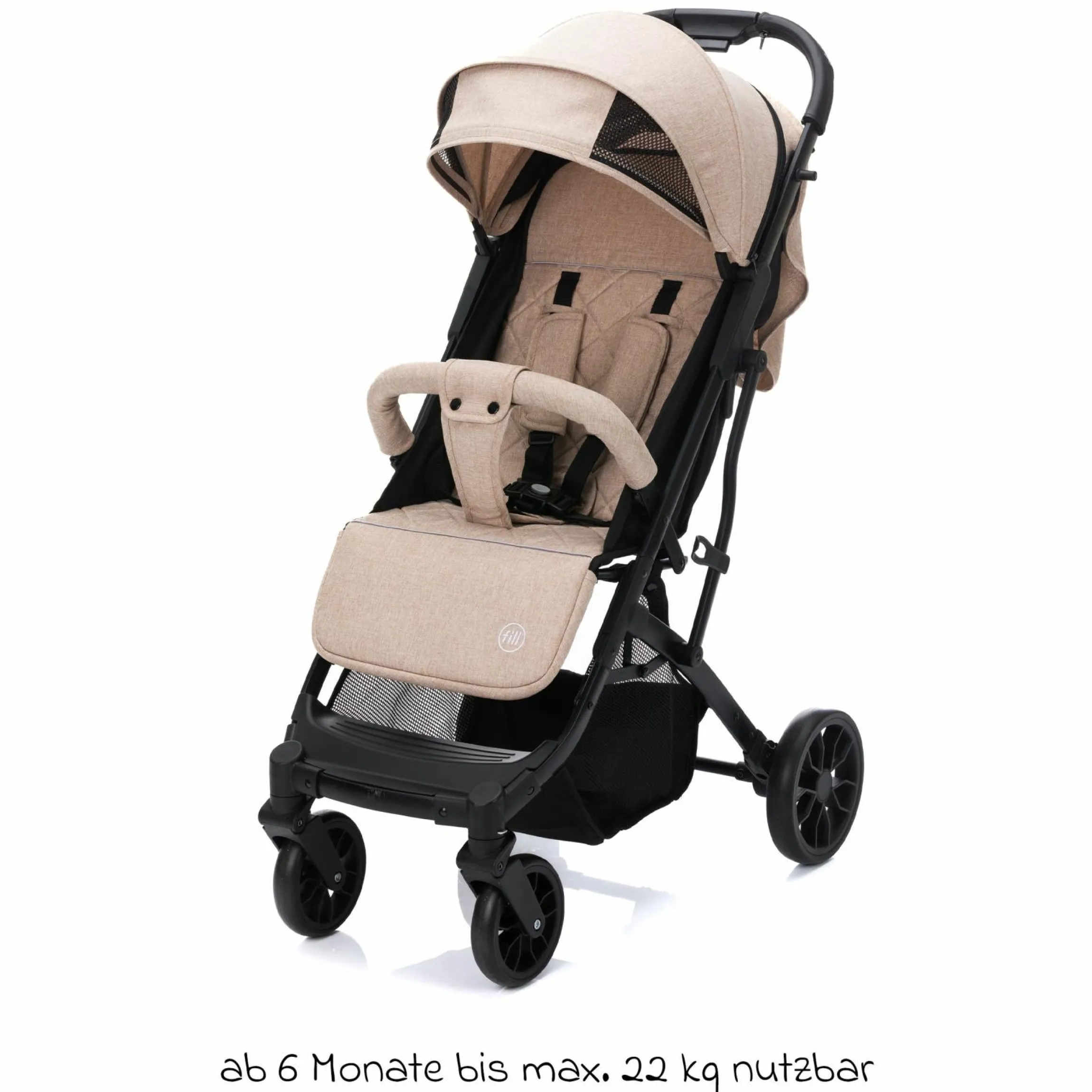 Buggy & Sportwagen Styler Elite bis 22 kg mit Trolly-Funktion und Liegefunktion - Sand Melange