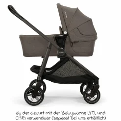 Buggy & Sportwagen Swiv bis 22 kg mit magnetischem Gurtverschluss, umsetzbarem Sportsitz, höhenverstellbarem Schieber, inkl. Adapter, Transporttasche, Getränkehalter & Regenschutz - Thunder