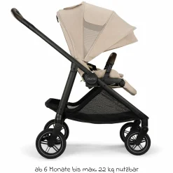 Buggy & Sportwagen Swiv bis 22 kg mit magnetischem Gurtverschluss, umsetzbarem Sportsitz, höhenverstellbarem Schieber, inkl. Adapter, Transporttasche, Getränkehalter & Regenschutz - Biscotti