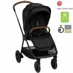 Buggy & Sportwagen TRIV next mit Liegefunktion, umsetzbarer Allwettersitz, Teleskopschieber nur 8,9 kg, inkl. Adapter & Regenschutz - Caviar - Kollektion 2025