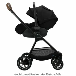 Buggy & Sportwagen TRIV next mit Liegefunktion, umsetzbarer Allwettersitz, Teleskopschieber nur 8,9 kg, inkl. Adapter & Regenschutz - Caviar - Kollektion 2025