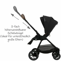 Buggy & Sportwagen TRIV next mit Liegefunktion, umsetzbarer Allwettersitz, Teleskopschieber nur 8,9 kg, inkl. Adapter & Regenschutz - Caviar - Kollektion 2025