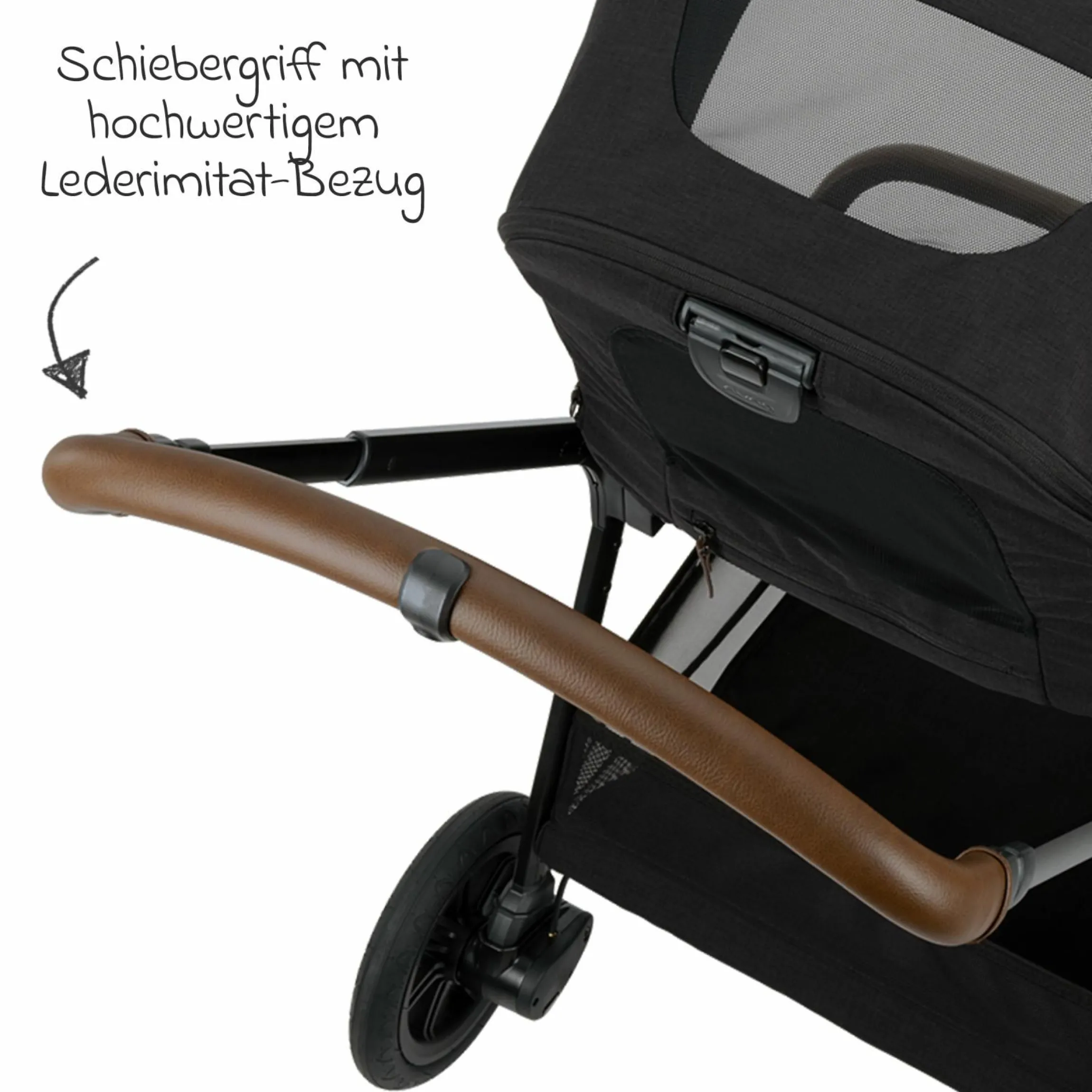 Buggy & Sportwagen TRIV next mit Liegefunktion, umsetzbarer Allwettersitz, Teleskopschieber nur 8,9 kg, inkl. Adapter & Regenschutz - Caviar - Kollektion 2025