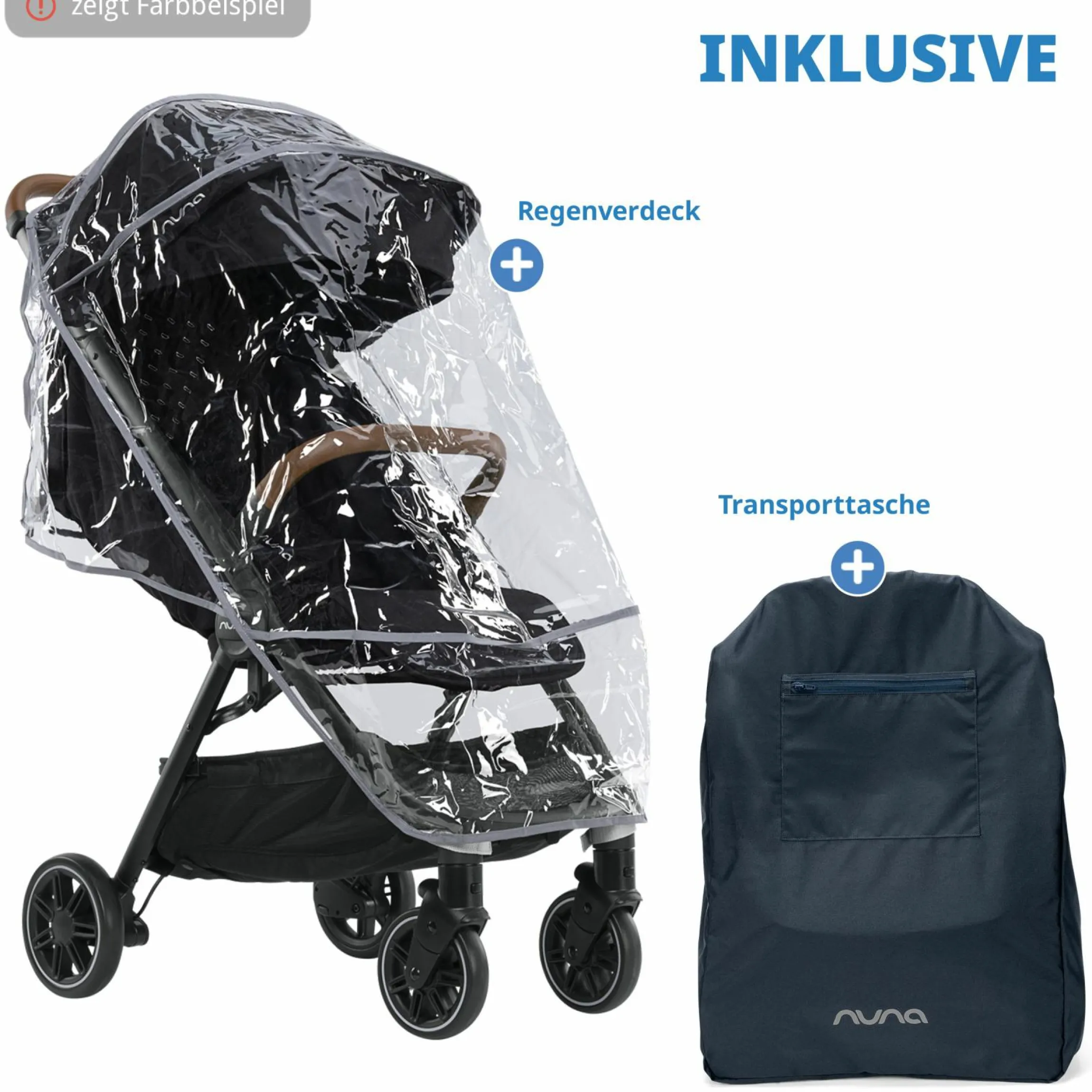 Buggy & Sportwagen TRVL bis 22 kg belastbar nur 7 kg leicht mit Liegefunktion inkl. Regenschutz & Transporttasche - Hazelwood