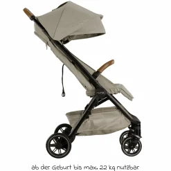 Buggy & Sportwagen TRVL bis 22 kg belastbar nur 7 kg leicht mit Liegefunktion inkl. Regenschutz & Transporttasche - Hazelwood