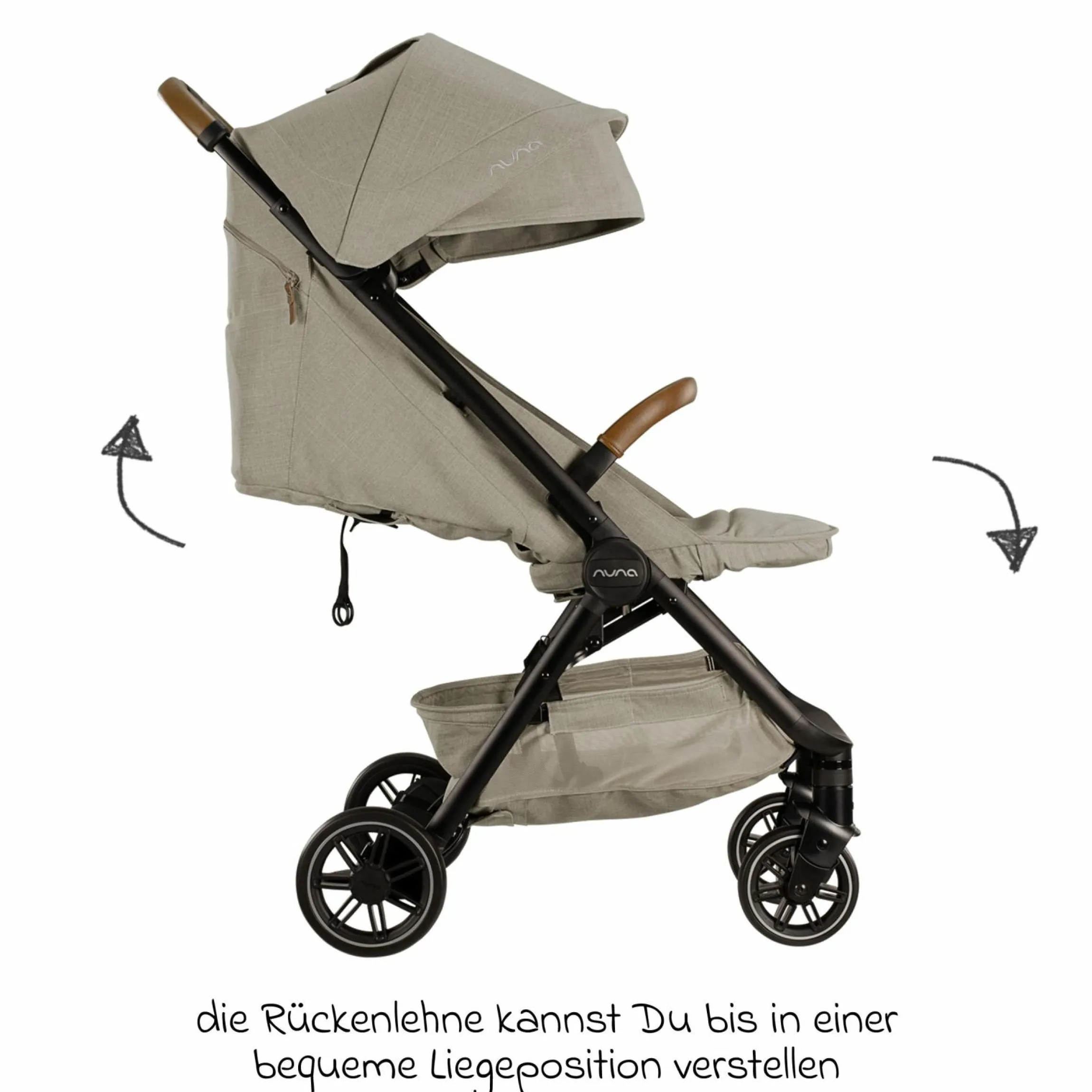 Buggy & Sportwagen TRVL bis 22 kg belastbar nur 7 kg leicht mit Liegefunktion inkl. Regenschutz & Transporttasche - Hazelwood