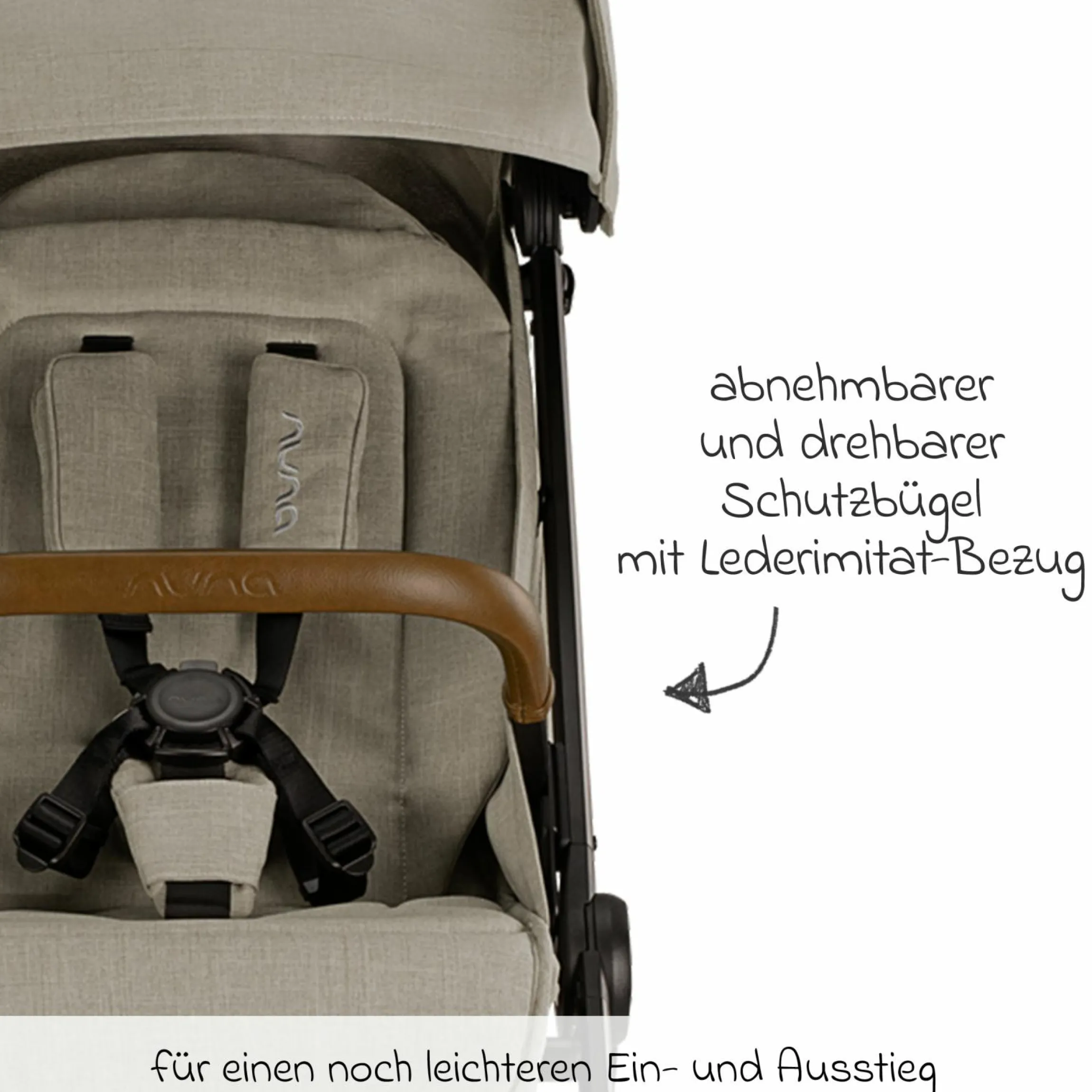 Buggy & Sportwagen TRVL bis 22 kg belastbar nur 7 kg leicht mit Liegefunktion inkl. Regenschutz & Transporttasche - Hazelwood