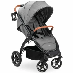 Buggy & Sportwagen UpTown Black (mit Liegefunktion, Schieber höhenverstellbar, Einhand-Faltung) - Melange Grey