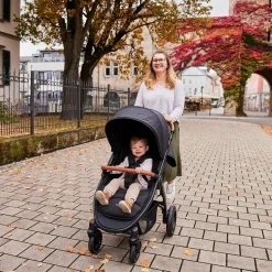 Buggy & Sportwagen UpTown Black (mit Liegefunktion, Schieber höhenverstellbar, Einhand-Faltung) - Melange Black